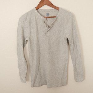 Grey Waffle Henley
